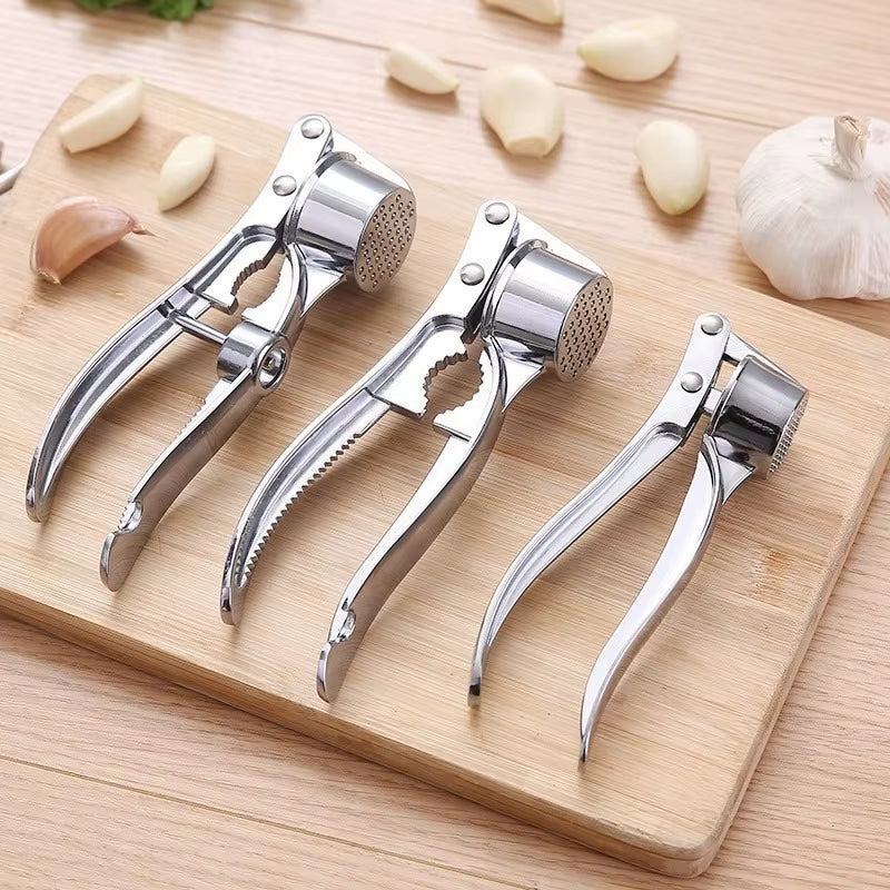 Garlic Press Kitchen Stainless Steel Garlic Smasher Crusher Mincer Manual Press Grinding Tool Kitchen Accessories