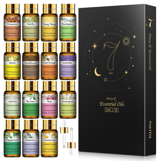 Pure Essential Oils 15pcs Gift Set Natural Plant Aroma Dress Me Up