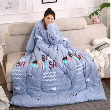 Winter Lazy Quilt with Sleeves Dress Me Up