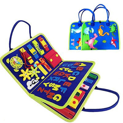 New Busy Book Children's Busy Board Dressing And Buttoning Learning Baby Early Education Preschool Sensory Learning Toy Dress Me Up