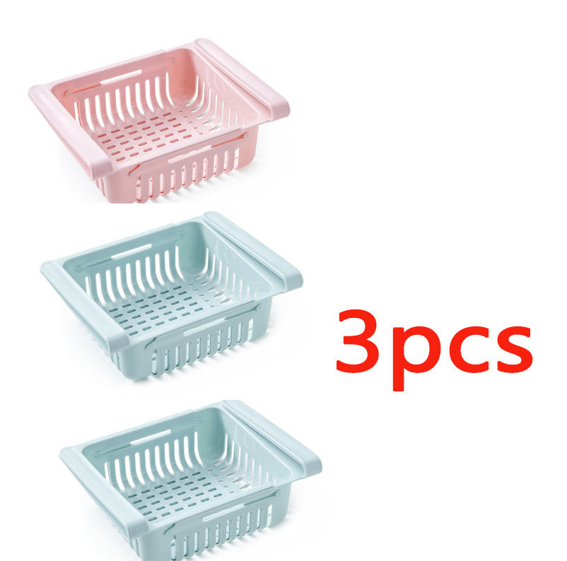 Refrigerator Storage Basket Stretchable Multifunction Kitchen Refrigerator Storage Box Dress Me Up