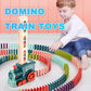 Domino Train Toys Baby Toys Car Puzzle Automatic Release Licensing Electric Building Blocks Train Toy Dress Me Up