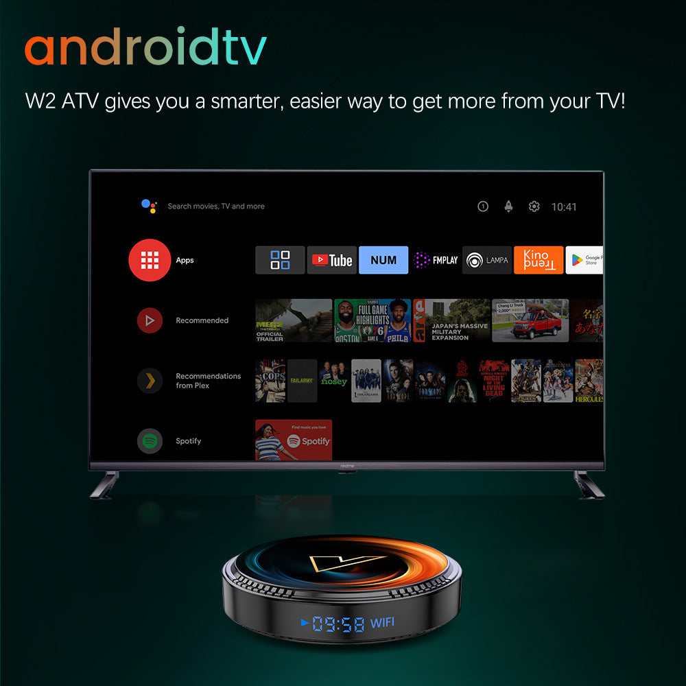 W2 ATV Androidtv11 Smart TVBox AmlogicS905W2 Dual Wifi Dress Me Up