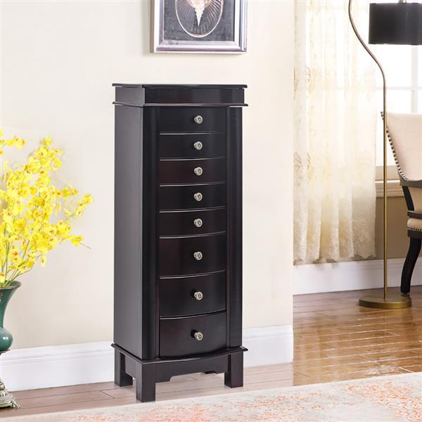 Floor-standing Eight-drawer Nine-layer Jewelry Cabinet CoolZStuffs