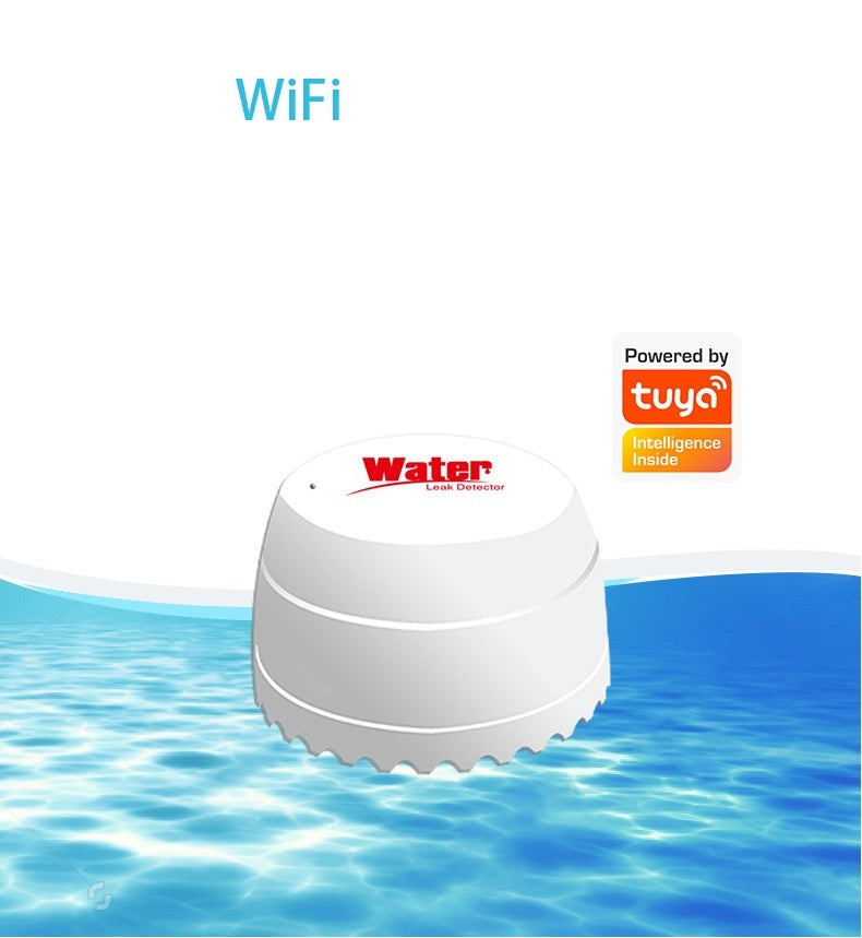 Tuya WiFi Smart Leakage Alarm Home Overflow Flood Detector With Buzzer Dress Me Up