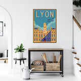 Lyon Art Wall Posters Vintage Tours Of France Dress Me Up