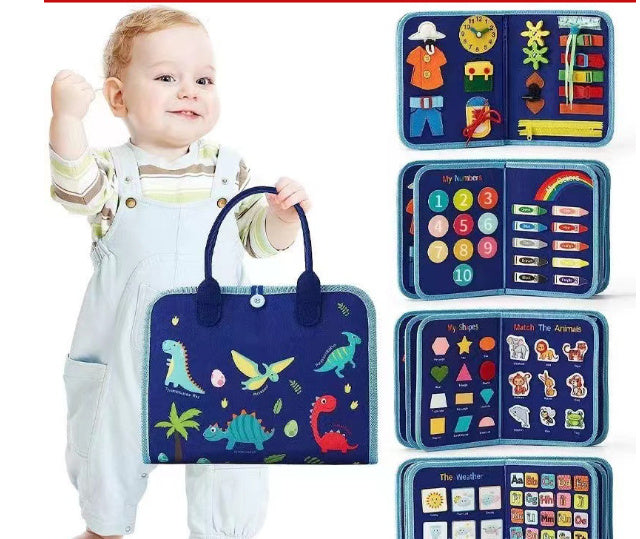 New Busy Book Children's Busy Board Dressing And Buttoning Learning Baby Early Education Preschool Sensory Learning Toy Dress Me Up