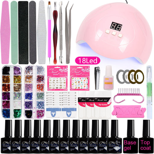 Nail Tool Set For Beginners Home Nail Lamp Nail Polish Polisher Dress Me Up