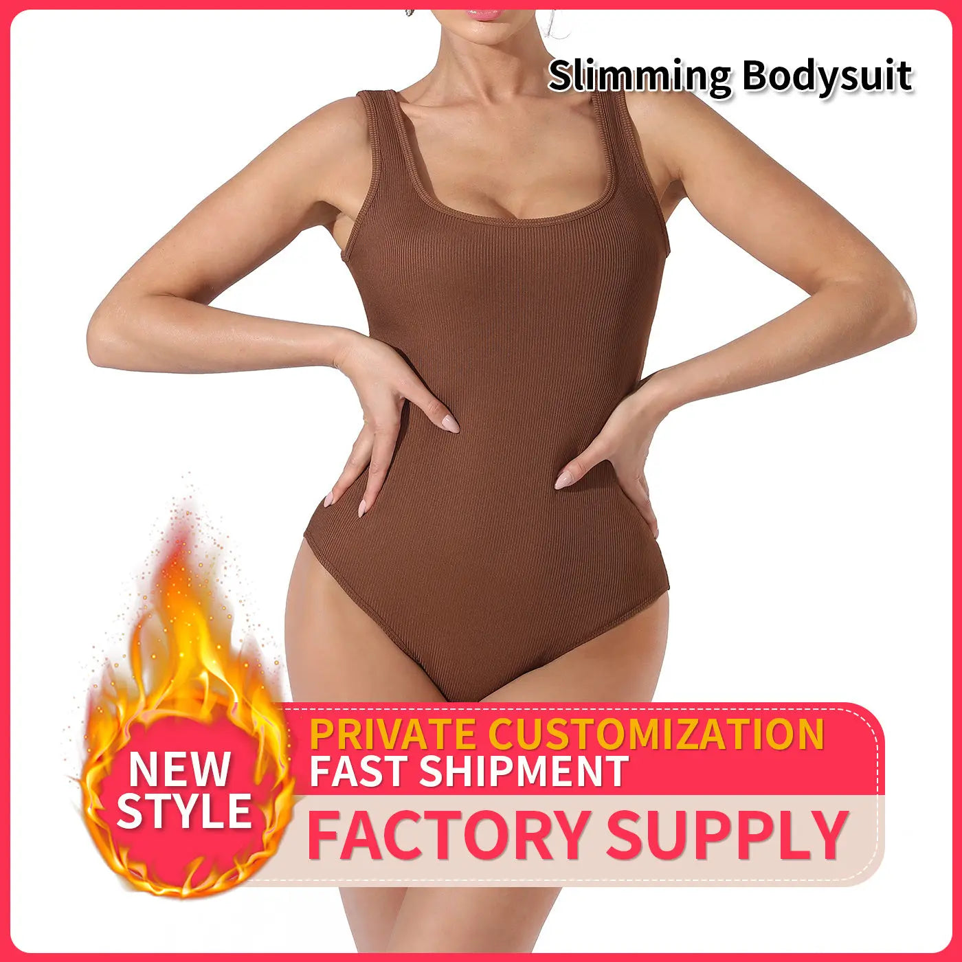 Women's Fashion Simple Solid Color Bodysuit Dress Me Up