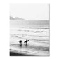 Nordic Modern Black And White Seaside Landscape Holiday Surfing Background Wall Poster Frameless Painting Dress Me Up