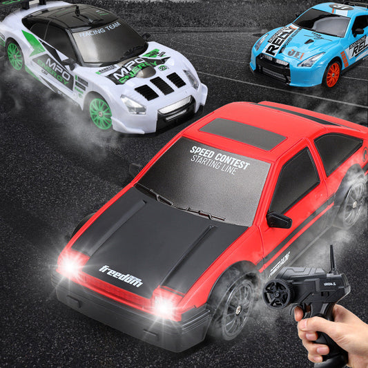 2.4G Drift Rc Car 4WD RC Drift Car Toy Remote Control GTR Model AE86 Vehicle Car RC Racing Car Toy For Children Christmas Gifts Dress Me Up