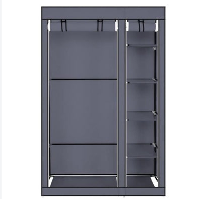 Non Woven Shoe Cabinet With 10 Layers Widened - Gray CoolZStuffs