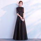 The End Elegant Long Sleeve Thin Company Annual Meeting Black Dress Dress Long Section Dress Me Up