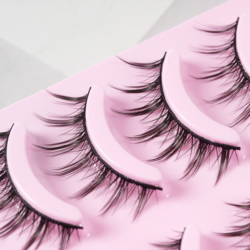 5 Pairs Manga Lashes New Arrival Anime Cosplay Natural Wispy  Korean Makeup Artificial False Eyelashes Dress Me Up