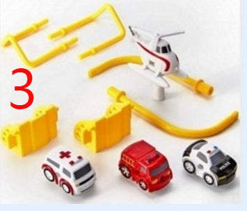 Cars Pass Through Big Adventure Parking Lot Rail Car Toy Car Track Kids Toy Dress Me Up