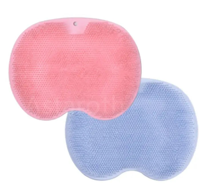 Massage Bath Brush Bathroom Non-slip Bath Mat Back Massage Brush Silicone Suction Cup Foot Rub Pad Body Cleaning Bathing Tool Dress Me Up