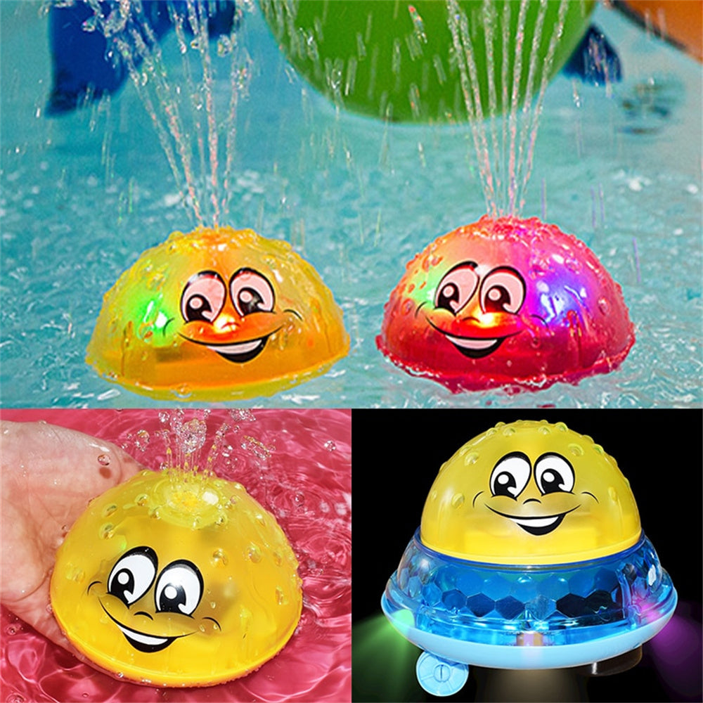 Spray Water Light Rotate With Shower Pool Kids Toys For Children Toddler Swimming Party Dress Me Up