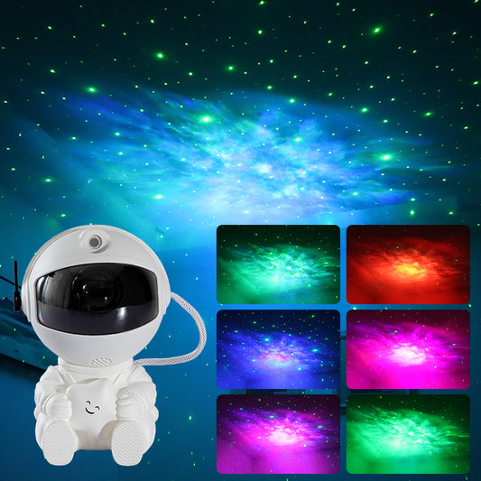 Mini Version Of Astronaut Star Projection Lamp Creative Gift Atmosphere Decorative Lamp Colorful Flowing Starry Night Light Dress Me Up