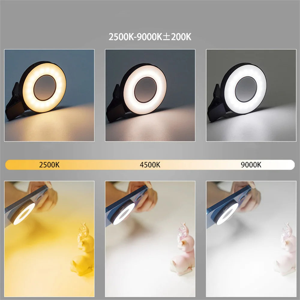 Magnetic Clip-On Smartphone Ring Led Light CoolZStuffs