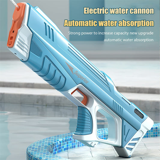 Summer Full Automatic Electric Water Gun Toy Induction Water Absorbing High-Tech Burst Water Gun Beach Outdoor Water Fight Toys Dress Me Up