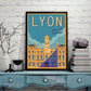 Lyon Art Wall Posters Vintage Tours Of France Dress Me Up