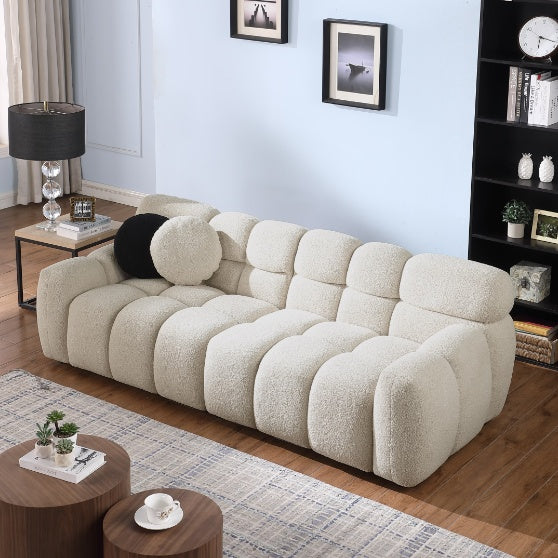 Home Fabric Sofa Beige CoolZStuffs