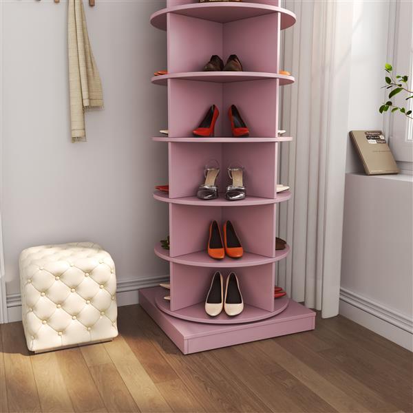 360 Swivel Shoe Cabinet 6 Floors CoolZStuffs