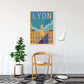 Lyon Art Wall Posters Vintage Tours Of France Dress Me Up