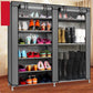 Double Row 9-grid Non-woven Shoe Cabinet CoolZStuffs