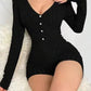 Women's Sexy Slim Fit Ribbed Knit Jumpsuit Dress Me Up