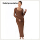 Women's Fashion Simple Solid Color Dress Dress Me Up