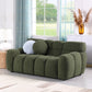 Home Upholstered Sofa Green CoolZStuffs