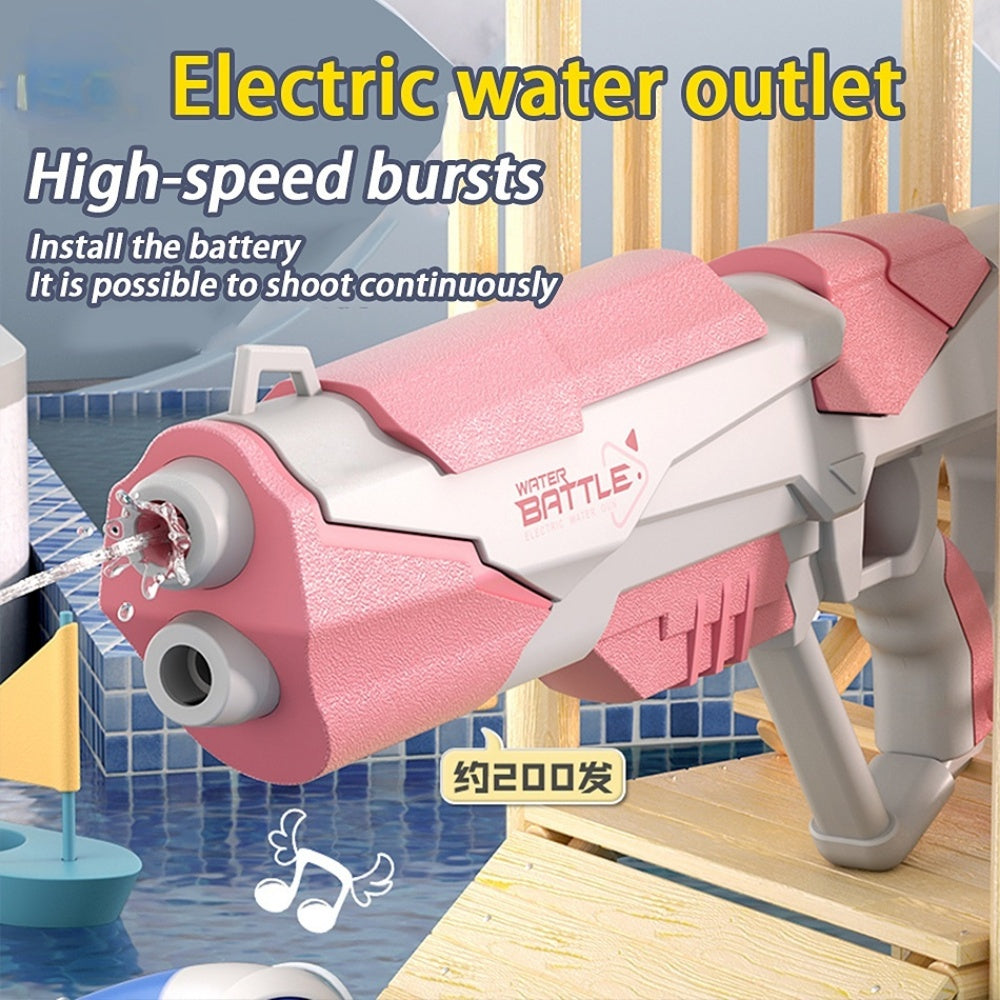 Space Water Gun Electric Automatic Water Absorption Water Fights Toy Outdoor Beach Swimming Pool Bath Toys For Children Kid Gift Dress Me Up