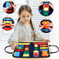 New Busy Book Children's Busy Board Dressing And Buttoning Learning Baby Early Education Preschool Sensory Learning Toy Dress Me Up