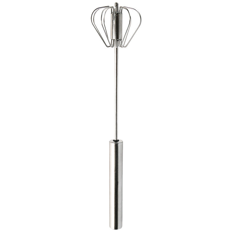 Semi-automatic Stainless Steel Egg Beater Whisk Hand Pressure Rotating Manual Mixer Egg Tools Cream Stirrer Kitchen Accessories Dress Me Up